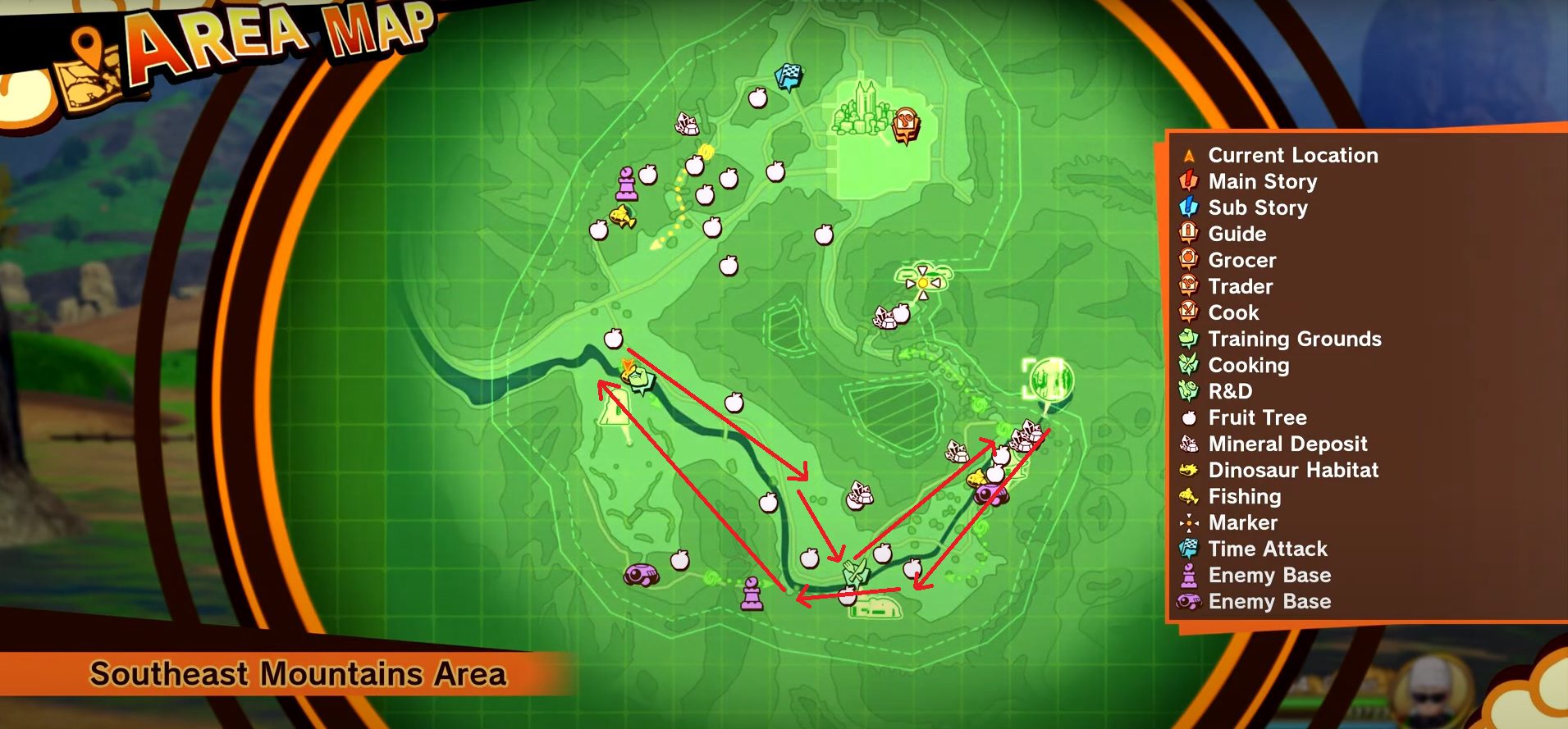 River Shrimps Dragon Ball Z Kakarot Locations Guide