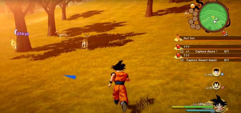 DBZ Kakarot Desert Gazelle Location