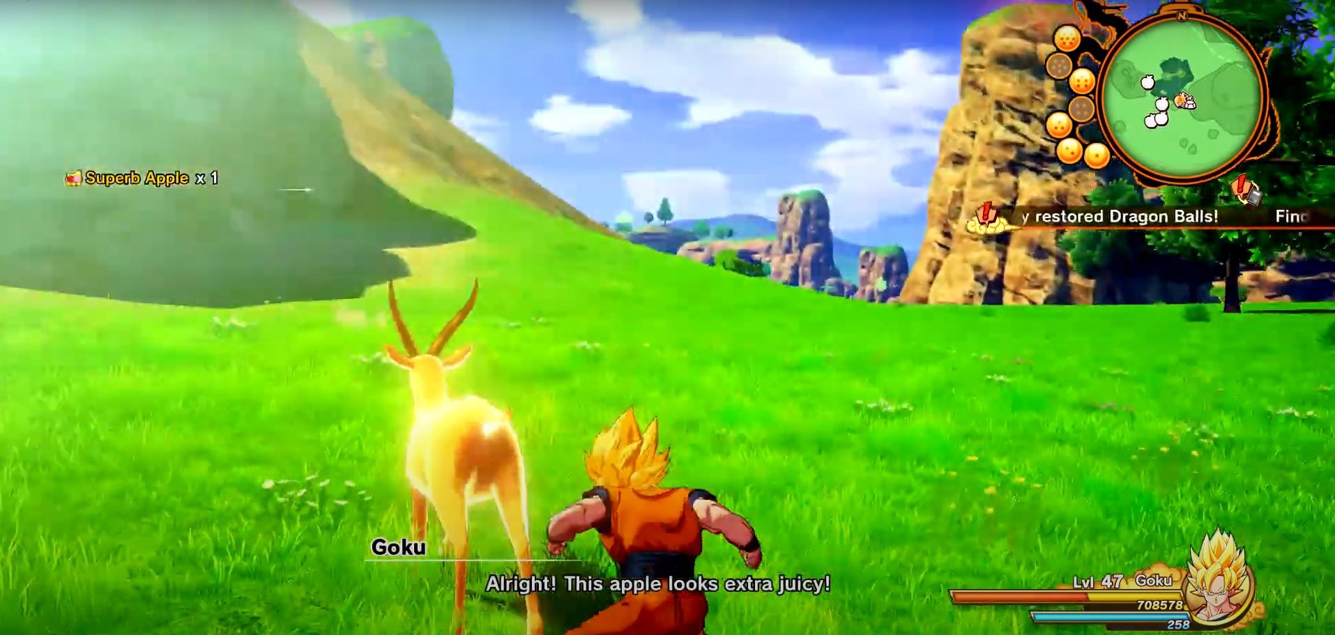 DBZ Kakarot Golden Gazelle Antler Location