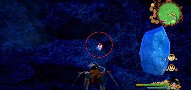 DBZ Kakarot Gray Meteorite Location