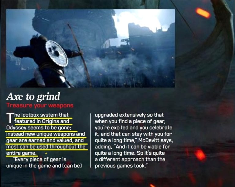 Assassin's Creed Valhalla Loot Boxes System