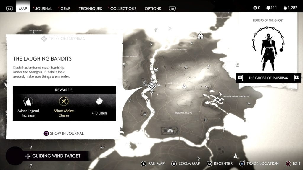 Ghost of Tsushima Hidden Altar 2 Location Map