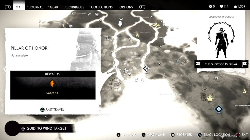 Ghost of Tsushima Hidden Altar 5 Location Map