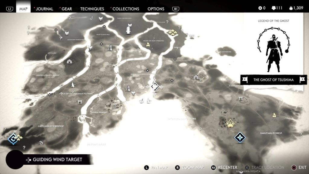 Ghost of Tsushima Hidden Altar 6 Location Map