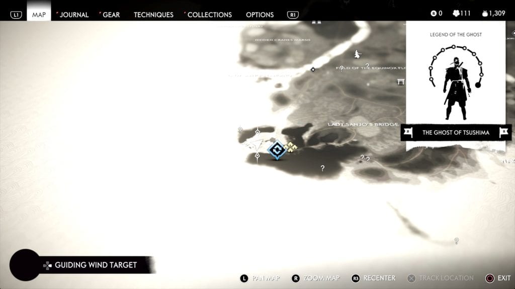 Ghost of Tsushima Hidden Altar 9 Location Map