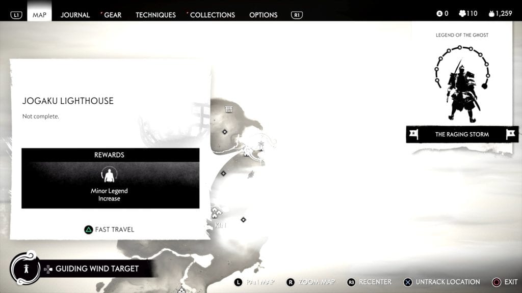 Ghost of Tsushima Jogaku Lighthouse Location