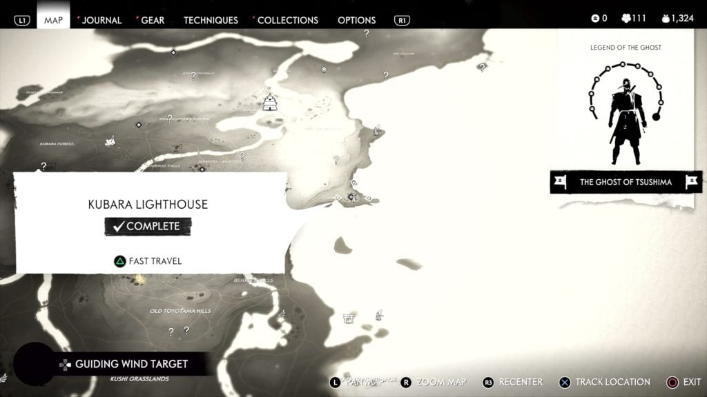 Ghost of Tsushima Kubara Lighthouse Location