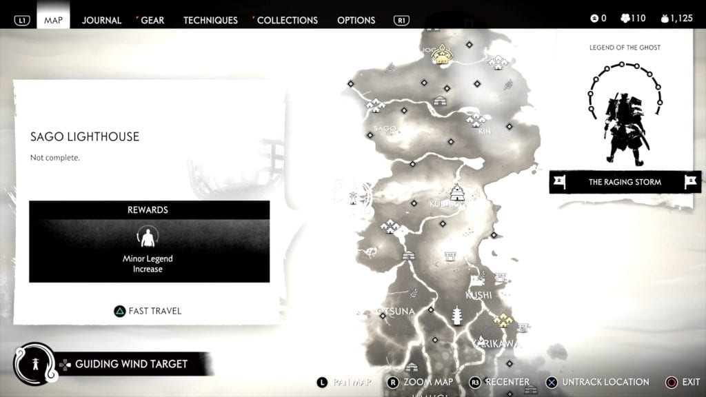 Ghost of Tsushima Sago Lighthouse Location