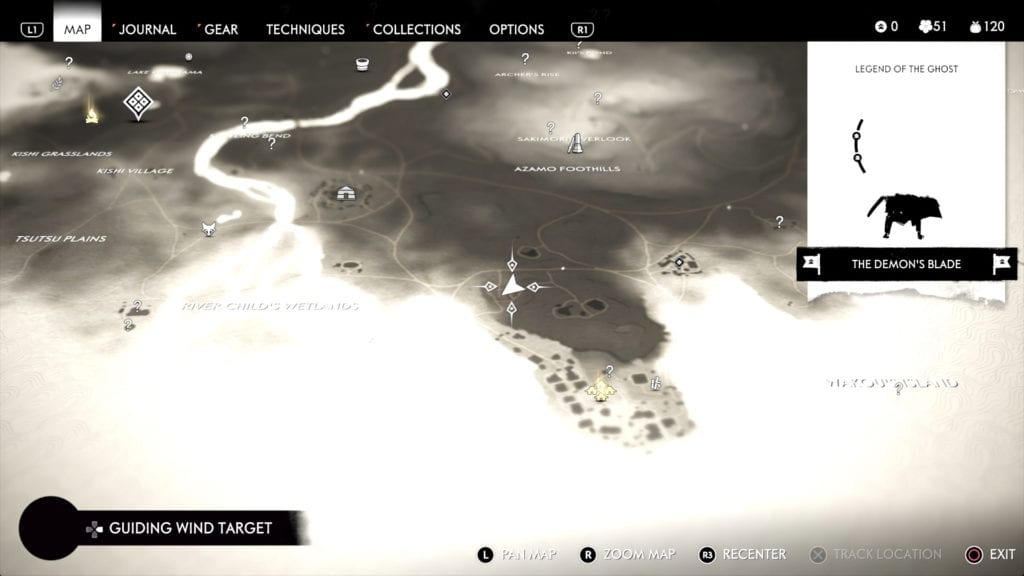 Ghost of Tsushima Singing Cricket 1 Location Map