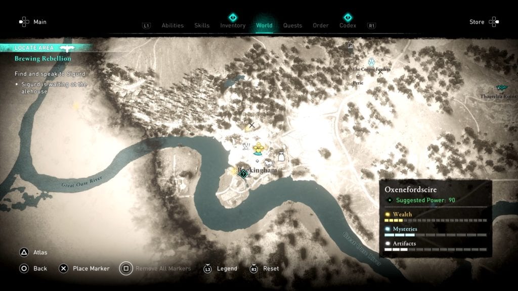 Assassin’s Creed Valhalla Buckingham Gear Location