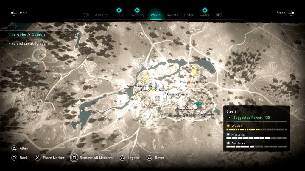 Assassin’s Creed Valhalla Dorobernia Theater Roman Artifact Location