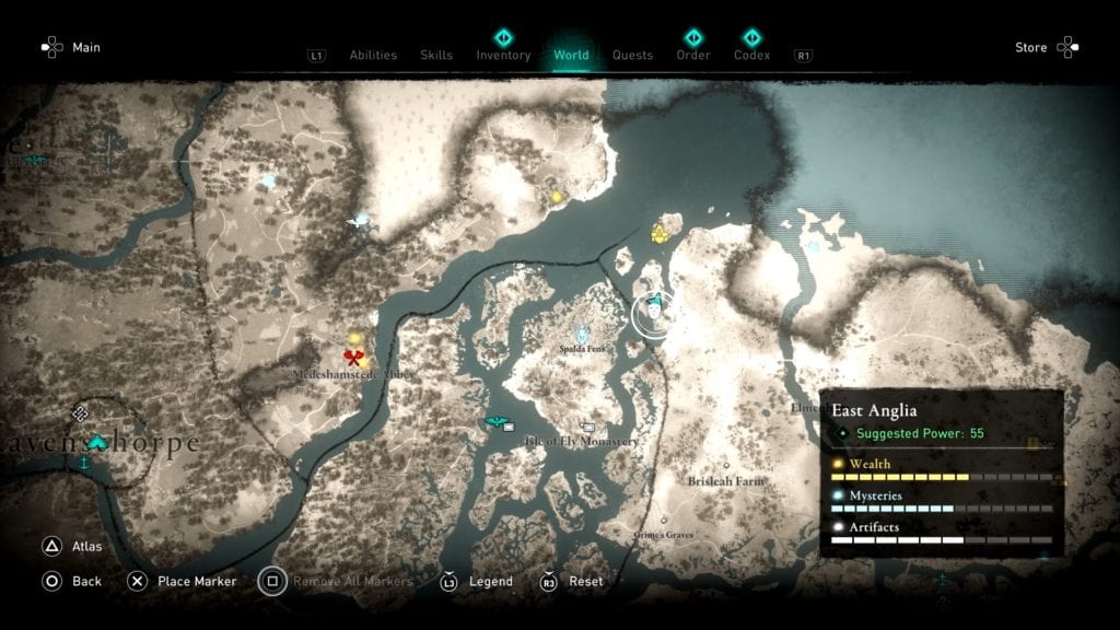 Assassin’s Creed Valhalla Mercury Temple Roman Artifact Location