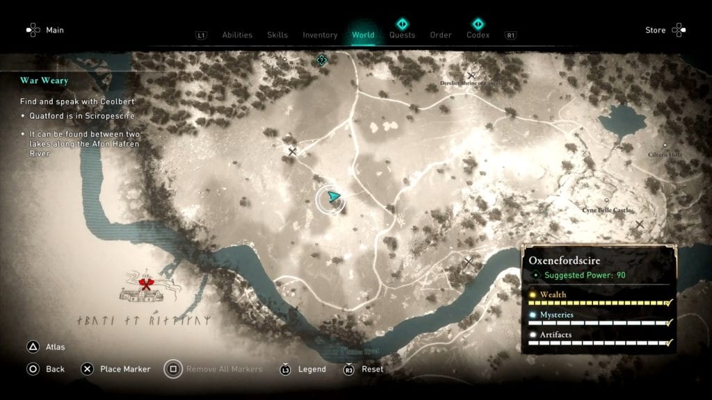 Assassin’s Creed Valhalla Oxenefordscire Hoard Treasure Location