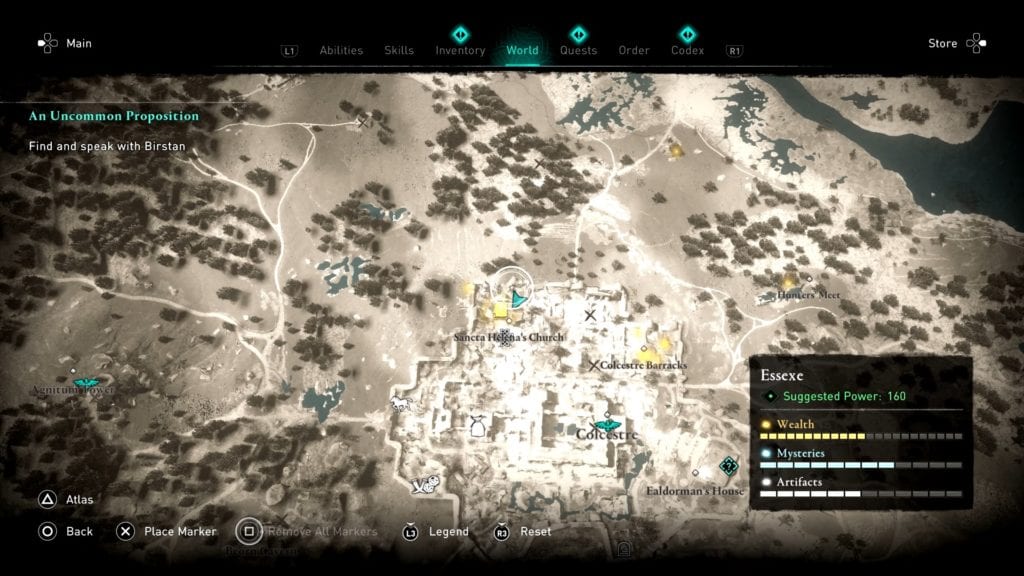 Assassin’s Creed Valhalla Sancta Helena Church Ability Location