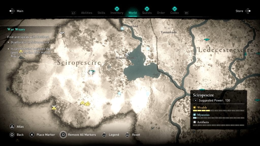 Assassin’s Creed Valhalla Sciropescire Hoard Map Location