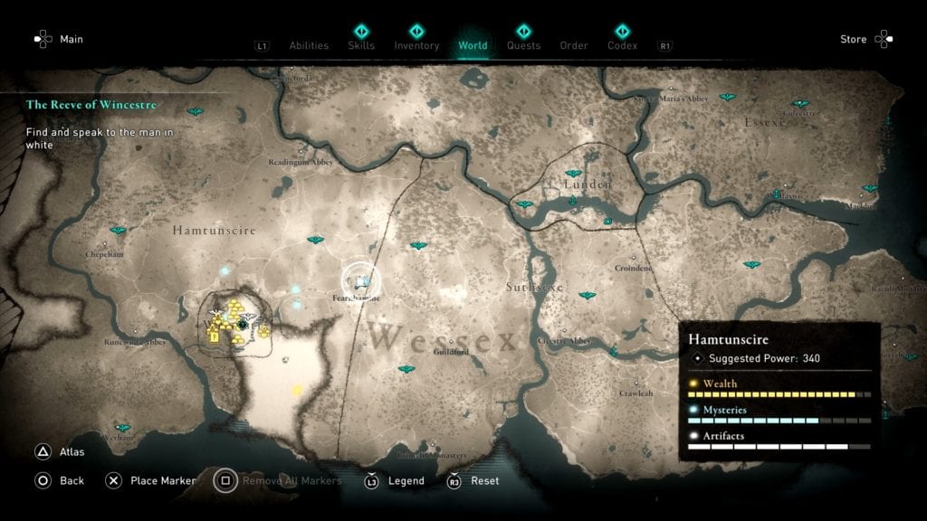 Assassin’s Creed Valhalla Hamtunscire Treasure Hoard Map
