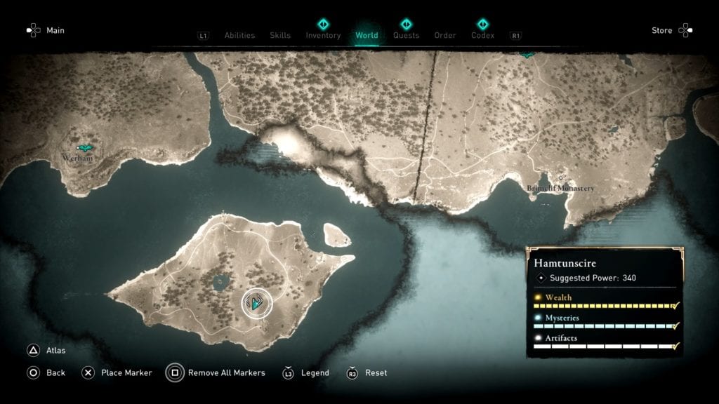 Assassin’s Creed Valhalla Wincestre Bishopric Hoard Treasure Location