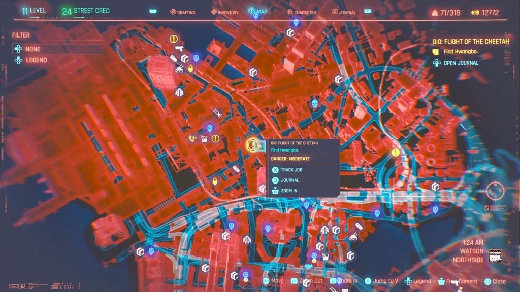 Cyberpunk 2077 Flight Of The Cheetah Gig Guide