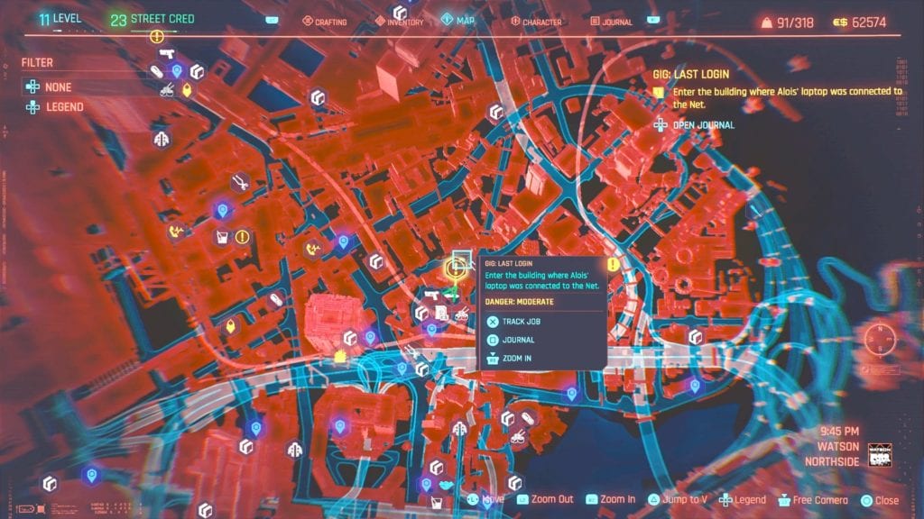 Cyberpunk 2077 Last Login Gig Location