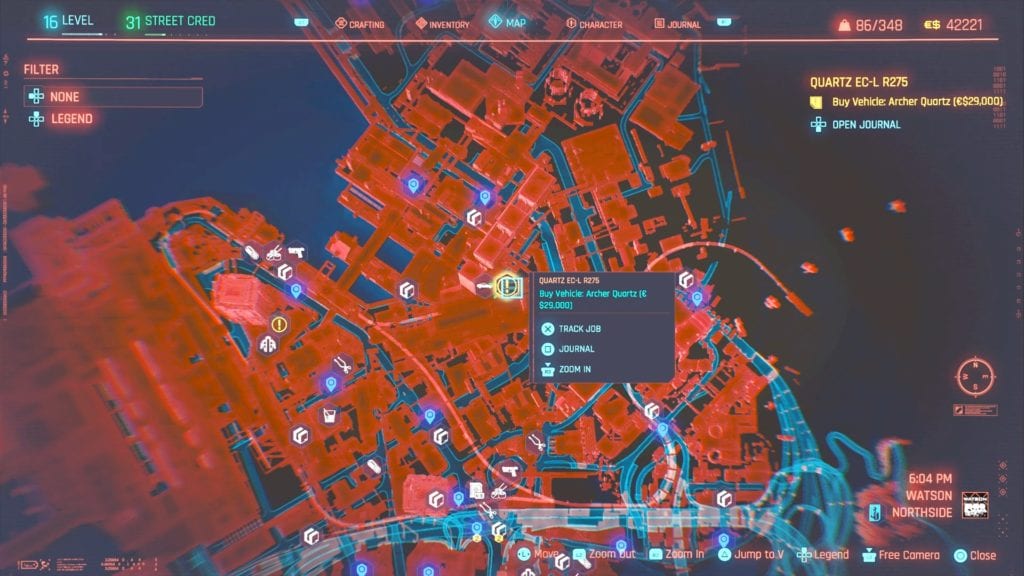 Cyberpunk 2077 Quartz EC-L R275 Location Guide