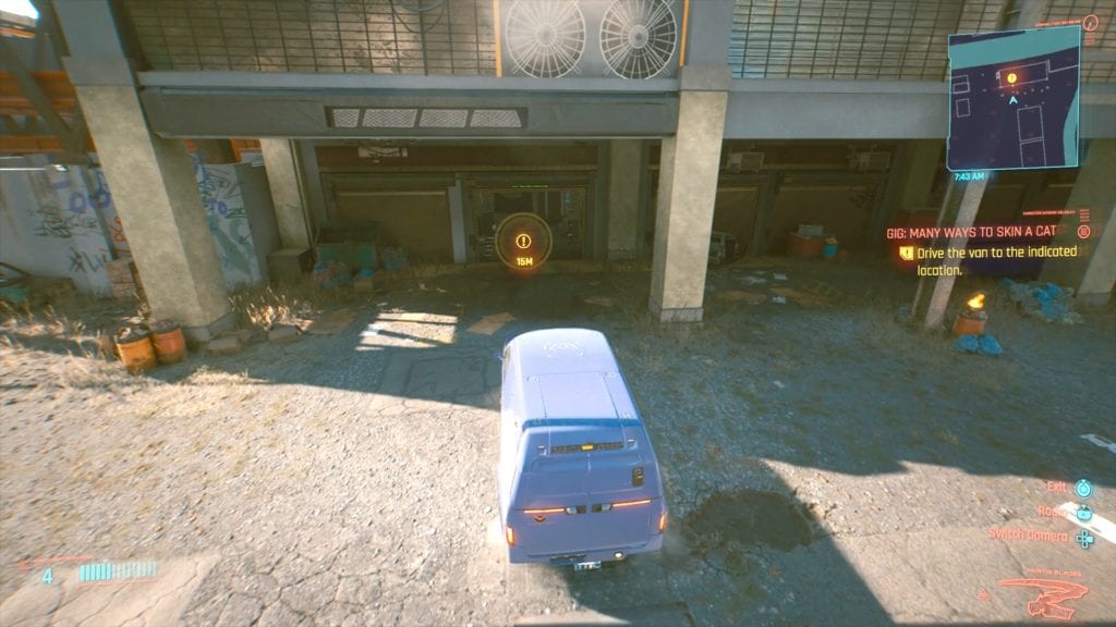 Drive the Rever Courier Service Van to the  drop point to end th gig