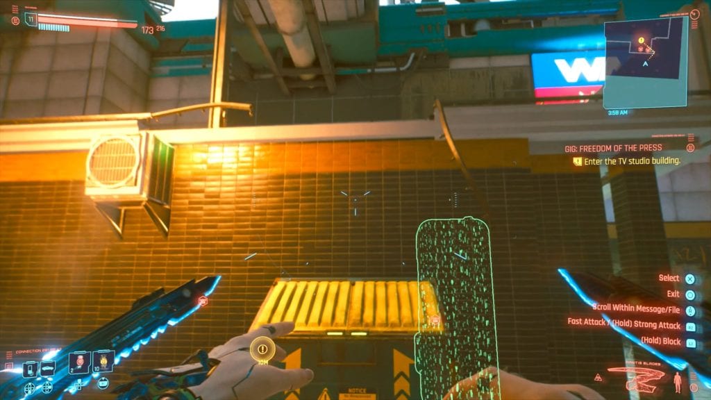 Cyberpunk 2077 How To Enter TV Studio Building