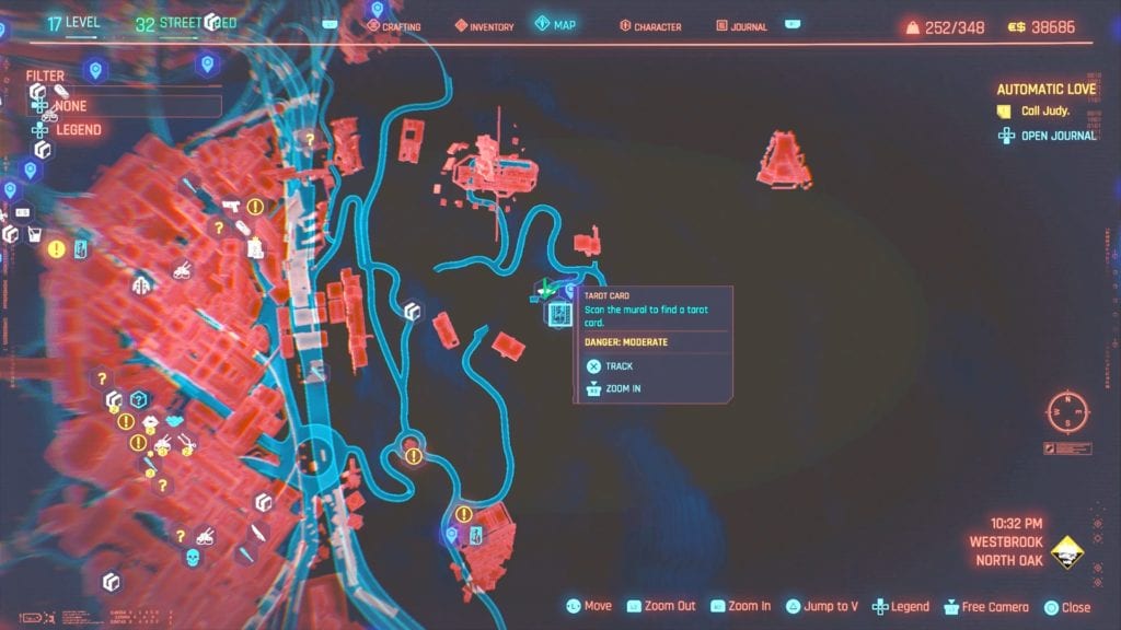 cyberpunk 2077 westbrook tarot card locations 9 - GameClubz