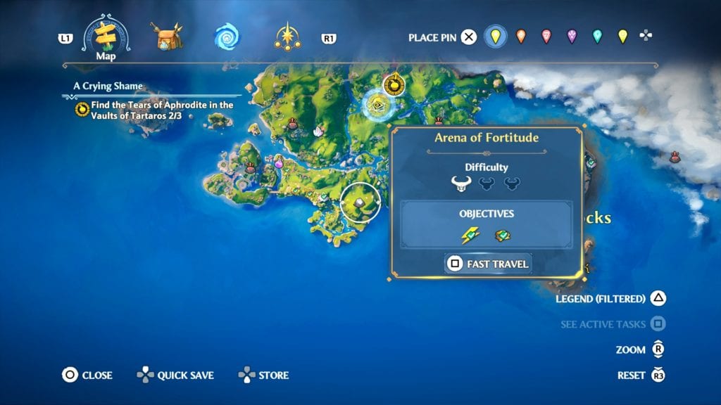 Immortals Fenyx Rising Arena Of Fortitude Vault Location