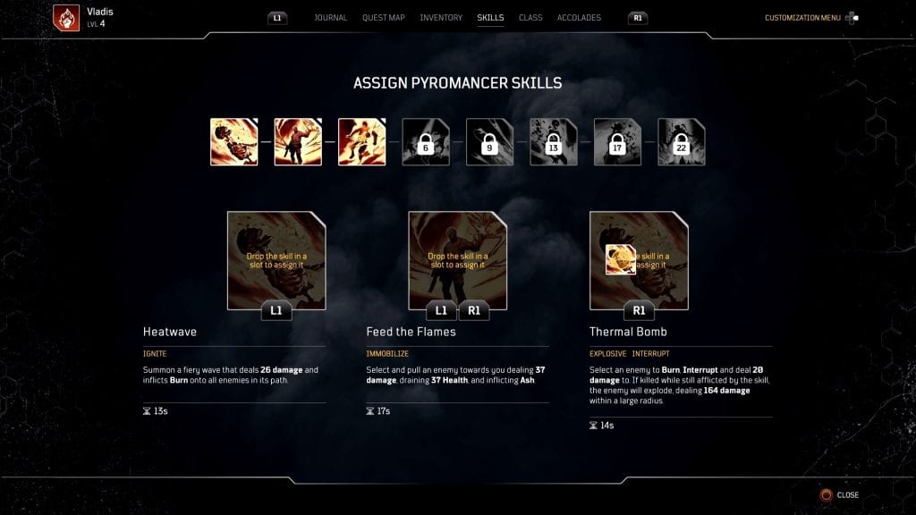 Outriders Switch Skills How To