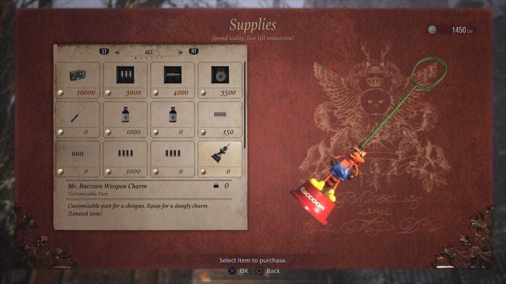 Resident Evil 8 Village Mr. Racoon Weapon Charm How To Get