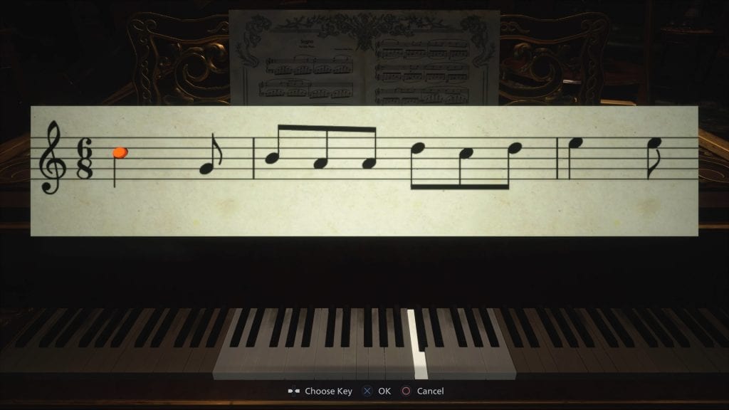 Resident Evil Village Opera Hall Piano Puzzle Solution
