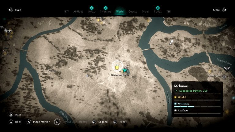 AC Valhalla Diodurum Ruins Roman Excavation Location
