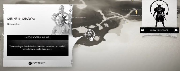 Ghost Of Tsushima Shrine In Shadow Puzzle Guide