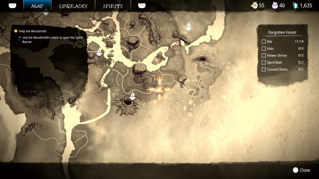 All 14 Forgotten Forest Rot Locations Kena Bridge Of Spirits