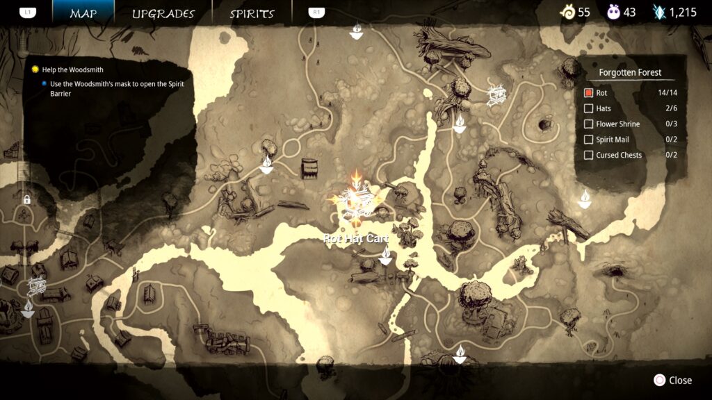 Kena Bridge Of Spirits Forgotten Forest Rot Hats Locations