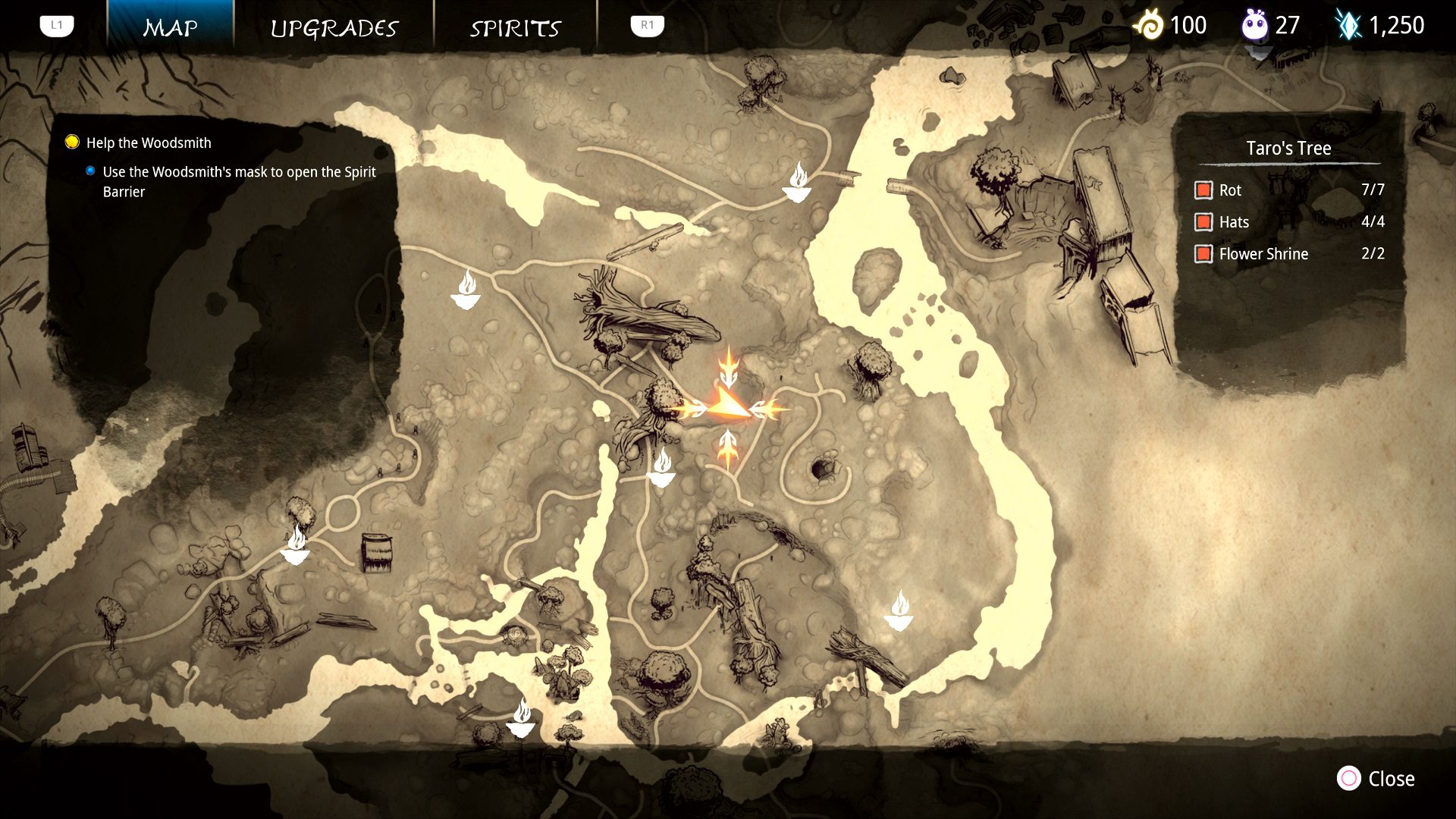 Taro's Tree Hat Locations Guide Kena Bridge Of Spirits