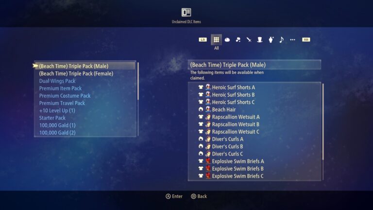 tales of arise beach time dlc costumes list - GameClubz