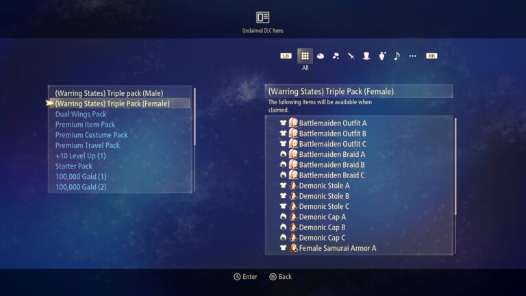 Tales of Arise Warring State DLC Costumes Locations