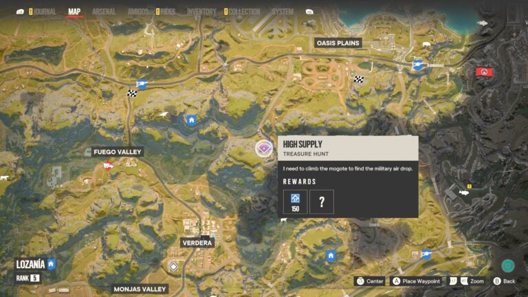Far Cry 6 High Supply Treasure Hunt Guide