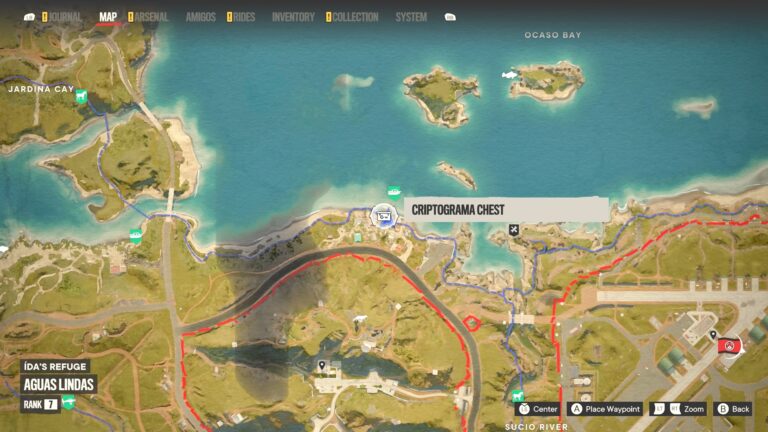 Far Cry 6 Ida's Refuge Criptograma Chest Location