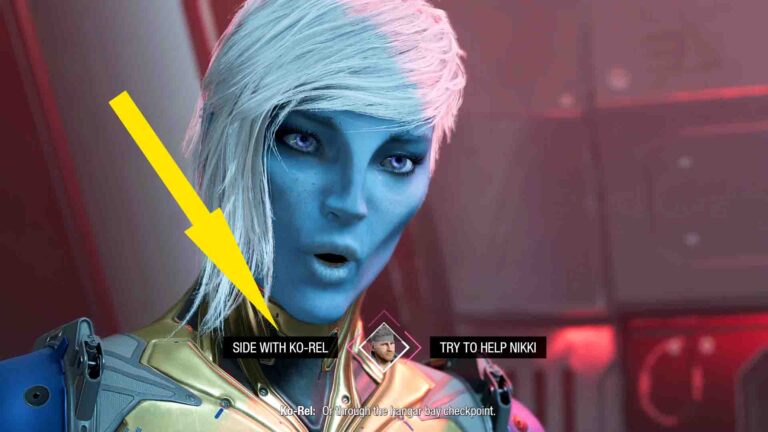 Guardians Of The Galaxy Side With Ko-Rel Choice
