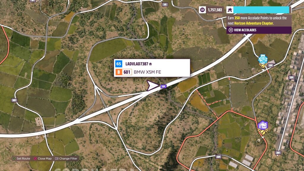 Forza Horizon 5 Cordillera Under Bridge XP Board Location