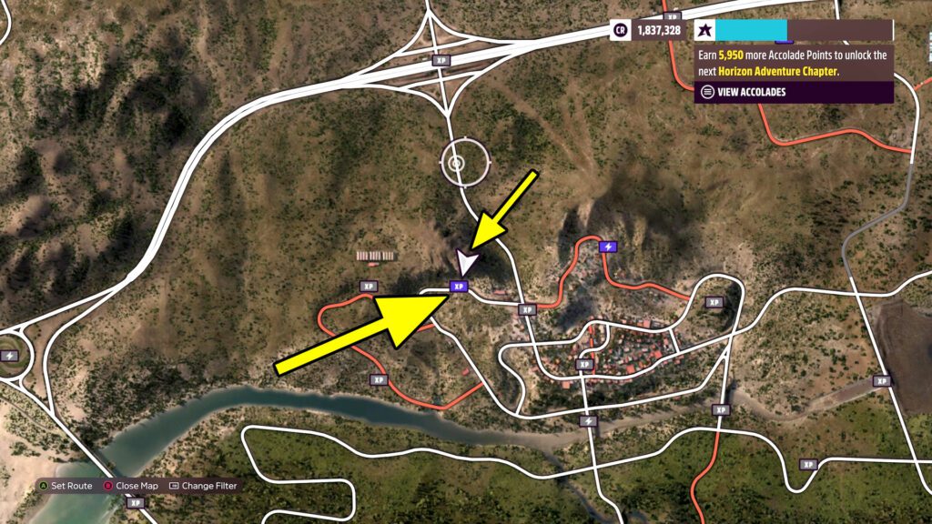 Forza Horizon 5 Mulege House Roof XP Board Location