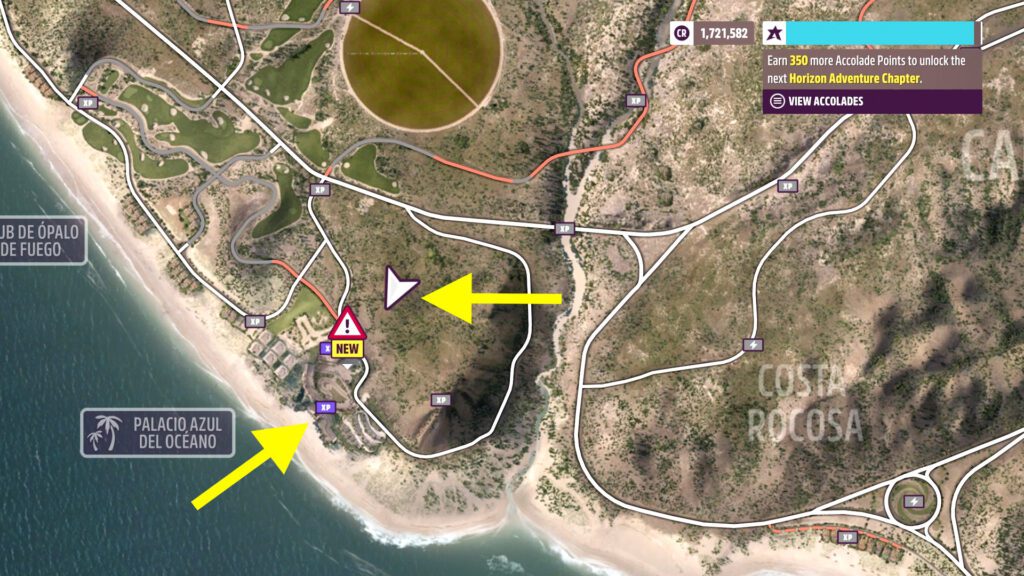 Forza Horizon 5 Palacio Azul Del Oceano Hotel Balcony XP Board Location