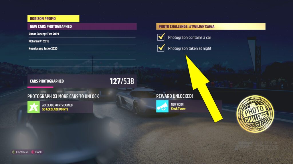 Forza Horizon 5 Twilightsaga Winter Photo Challenge How To Get