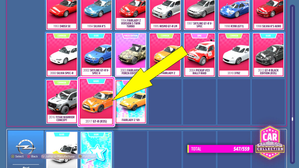FH5 Lucky Skills Treasure Hunt