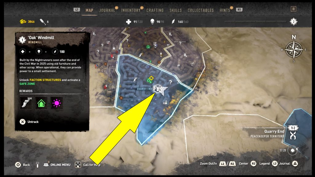 Dying Light 2 Stay Human Oak Windmill Activate