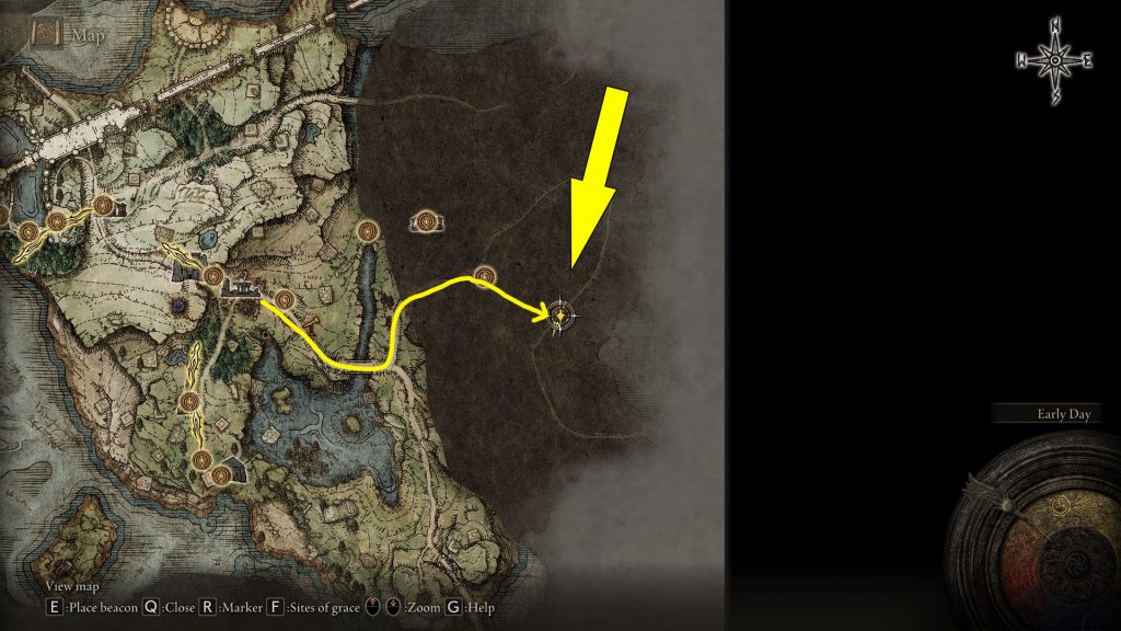 Elden Ring East Limgrave Map Fragment Location