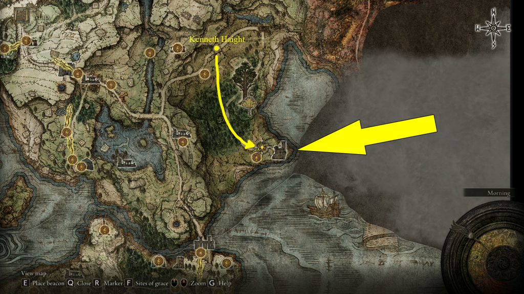 Elden Ring Kenneth Haight Quest Fort Location
