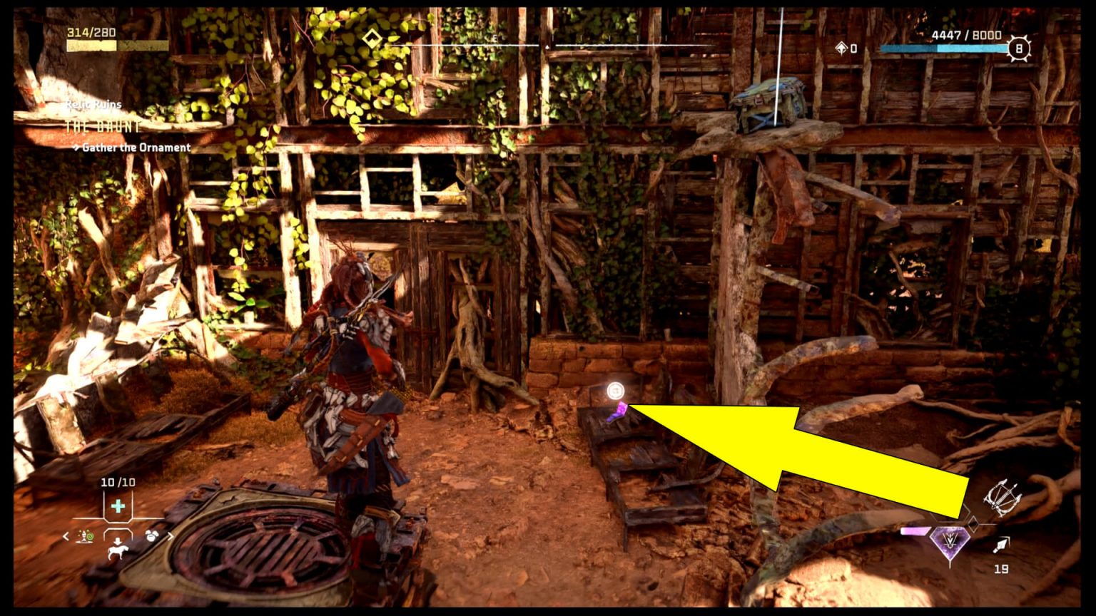 Horizon Forbidden West Daunt Relic Ruins Ornament Location